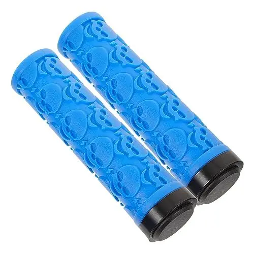 Produktbild: BRIGHTFUFU Ergonomische Fahrradlenkergriffe Mit Muster rutschfest Blau Ideal Für Mountainbikes Und Gravelbikes Verbessern Den Fahrkomfort Und Die Kontrolle Beim Fahren