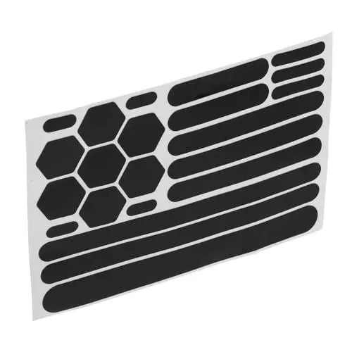 Produktbild: BRIGHTFUFU - Dauerhafte Fahrradrahmen-kettenstreben-Aufkleber Klebefolie Schwarzes Reflektierendes Band für Kratzfeste Fahrräder