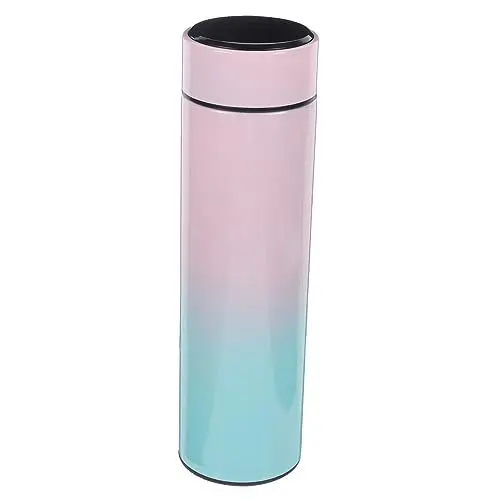 Produktbild: BRIGHTFUFU Sport-Isolierbecher isolierter Wasserbecher termo trinkflaschen Isolierte Trinkflasche Thermoskanne wasserflasche Isolierflasche mit LED-Temperaturanzeige Thermoflasche Perlmutt pp