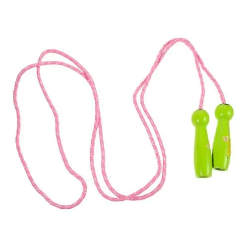 Produktbild: BRIGHTFUFU Fitness-holzgriff Chinesisches Springseil Trainingsseil Ergonomischer Griff Stabil Für Übungen Grünes Sportgerät
