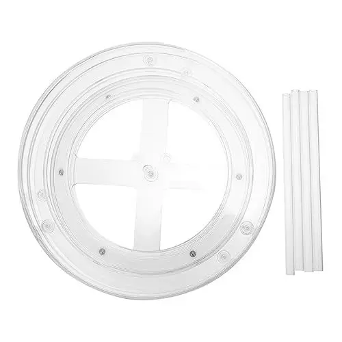 Produktbild: BRIGHTFUFU drehbares Regal lagercontainer Küchenutensilien die organizer rotating shelf Multifunktionsregal Gläserregal Cupcake-Ständer Gewürzregal Küchenregal Lagerregal pp