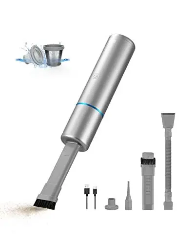Produktbild: Brigii 3-in-1- Kabelloser Handstaubsauger, Auto staubsauger, Aschesauger& Staubbuster & Luftpumpe,Mini staubsauger für Spalten, Tastaturreiniger, Akku staubsauger, Wiederaufladbare USB-C-M2
