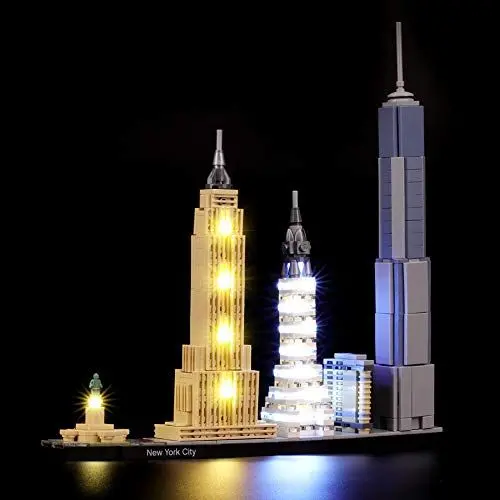 Produktbild: BRIKSMAX Led Beleuchtungsset für Lego Architecture New York City, Kompatibel Mit Lego 21028 Bausteinen Modell - Ohne Lego Set