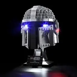Produktbild: BRIKSMAX Led Beleuchtungsset für Lego Star Wars Mandalorianer Helm - Compatible with Lego 75328 Bausteinen Modell - Ohne Lego Set