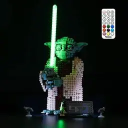 Produktbild: BRIKSMAX Led Beleuchtungsset für Lego Star Wars Yoda - Compatible with Lego 75255 Bausteinen Modell - Ohne Lego Set(Fernbedienung Version)…