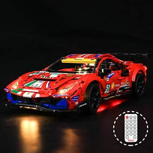 Produktbild: BRIKSMAX Led Beleuchtungsset für Lego Technic Ferrari 488 GTE AF Corse #51