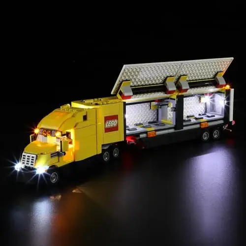 Produktbild: BRIKSMAX Led Licht für Camión de Reparto Amarillo 60440 - Kompatibel Mit City Bausteinen Modell - Ohne Lego Set