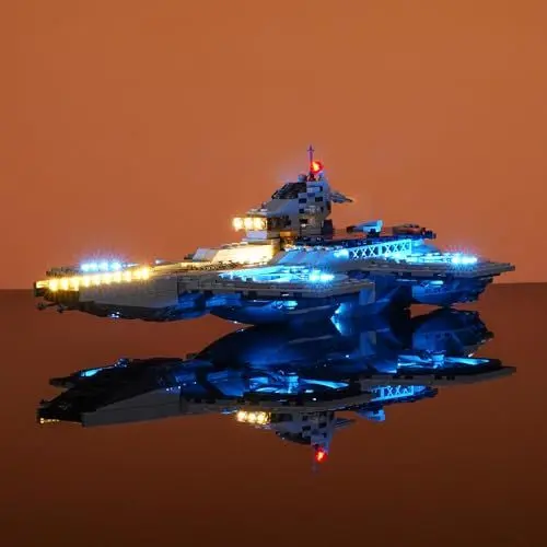 Produktbild: BRIKSMAX Led Licht für Helitransporte der Vengadores 76295 (Upgrade-Version) - Kompatibel mit Marvel Bausteinen Modell - Ohne Lego Set