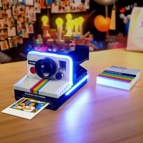 Produktbild: BRIKSMAX Led Licht für LEGO Polaroid OneStep SX-70 Sofortbildkamera 21345 - Compatible with Lego Ideas Bausteinen Modell - Ohne Lego Set