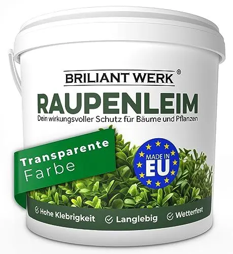 Produktbild: Briliantwerk® Raupenleim für Obstbäume 0,9L I Der Leimring für Obstbäume schützt vor Frostspannern, Ameisen, Läusen uvm. - Baumleim auch für Zimmerpflanzen geeignet