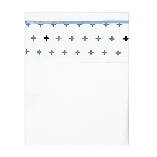 Produktbild: Briljant Baby - Laken für ein Wiege, Kinderwagen oder Babybett Crizzz Crozzz - 100 x 150 cm silber blau - hochwertige qualität