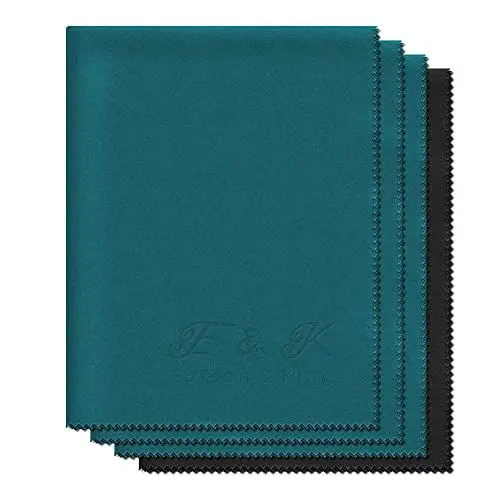 Produktbild: Brillenputztücher im XXL-Format - 4er-Pack Mikrofasertücher (30cm x 40cm)