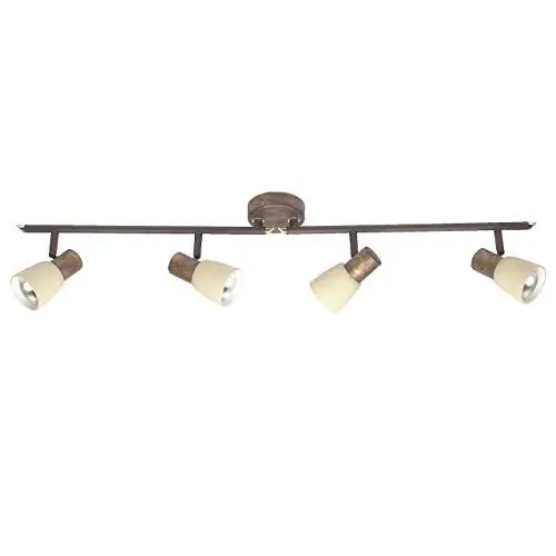 Produktbild: BRILLIANT Lampe Luca Spotrohr 4flg altkupfer/champagner | 4x R50, E14, 40W, geeignet für Reflektorlampen (nicht enthalten) | Arme drehbar/Köpfe schwenkbar