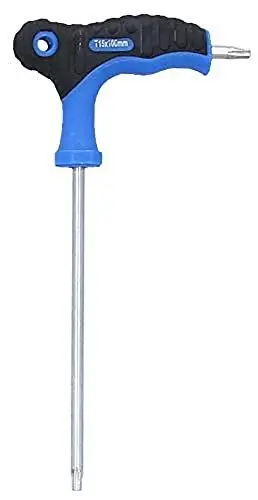 Produktbild: BRILLIANT TOOLS BT041012 T-Griff-Torx® mit Stirnlochbohrung-Winkelstiftschlüssel T15 x 100 mm (Powered by KS TOOLS)