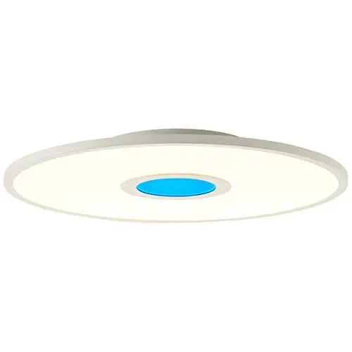 Produktbild: Brilliant LED Panel Aufbaupaneel - Deckenaufbau-Paneel mit RGB-Backlight für farbenfrohe Akzentbeleuchtung - Helligkeit ist stufenlos dimmbar aus Metall/Kunststoff, in weiß - Ø 45cm