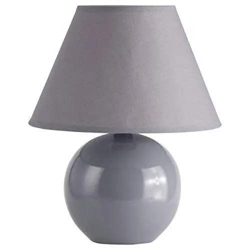 Produktbild: Brilliant Primo Tischleuchte mit Stoffschirm - Tischlampe für das Wohnzimmer in dunkelgrau - ideal als Nachttischlampe für das Schlafzimmer - mit E14-Fassung und Schalter