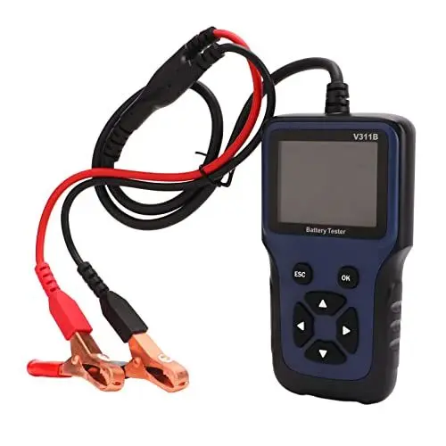 Produktbild: Brilluxa V311B Autobatterietester 12 V – Ladestrom-Lasttester – Lastdetektor – Diagnosegerät für Autos, SUVs, Boote und Motorräder – 100 bis 2000 CCA