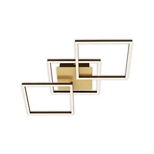 Produktbild: BRILONER Leuchten - Deckenlampe LED, Stufenweise Dimmbar, schwenkbare Deckenleuchte, LED Frame, goldfarbig-braun, 763x368x73 mm, 3217-017