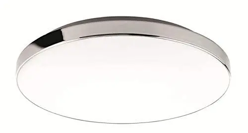 Produktbild: BRILONER Leuchten - LED Deckenleuchte, Badlampe, Badleuchte IP44, 13 Watt, 1.700 Lumen, 4.000 Kelvin, Weiß-Chrom, Ø35.5cm, 3351-216