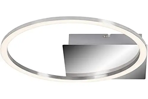 Produktbild: BRILONER Leuchten - LED Deckenleuchte, Deckenlampe dimmbar, inkl. Memoryfunktion, 7,5 Watt, 750 Lumen, 3.000 Kelvin, Chrom-Alu, 260x260x60mm (LxBxH)