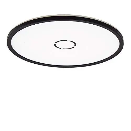 Produktbild: Briloner Leuchten - LED Deckenleuchte, Deckenlampe mit Hintergrundbeleuchtungseffekt, 22 W, 3.000 Lumen, 4.000 Kelvin, Rund, Weiß-Schwarz, Ø 42cm, 3392-015
