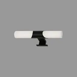 Produktbild: BRILONER Leuchten - LED Spiegelleuchte Bad, Spiegellampe Badezimmer, IP44, tralweiße Lichtfarbe, 7W, Schwarz, 32 cm, 2113-015