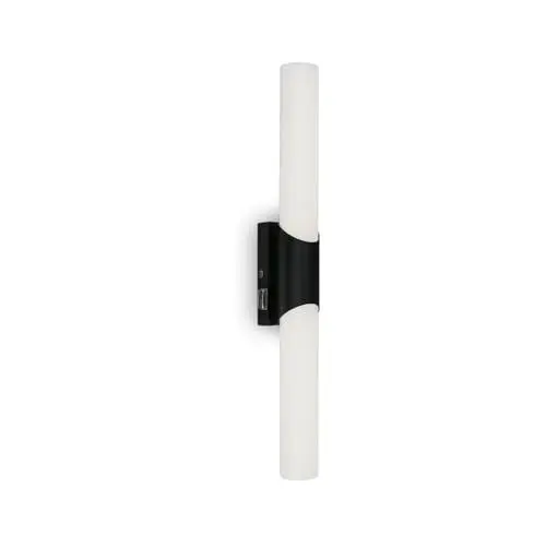 Produktbild: BRILONER Leuchten - LED Spiegelleuchte mit Schalter, Spiegellampe Badezimmer, IP44, neutralweiße Lichtfarbe, 11W, Schwarz, 47 cm, 2111-115