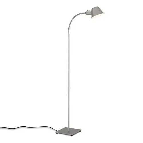 Produktbild: BRILONER Leuchten - Stehlampe flexibel, Stehleuchte verstellbar, Kippschalter, 1x E27 Fassung max. 10 Watt, inkl. Kabel, Chrom-Matt, 152 cm 1407-014