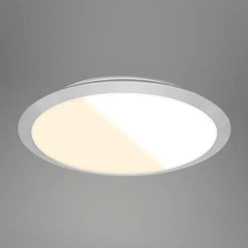 Produktbild: BRILONER – Deckenlampe für das Bad, Deckenleuchte mit einstellbarer Lichtfarbe, LED Lampe, Badezimmerlampe, Badlampe, IP44 Spritzwasserschutz, 370x65 mm, Chrom-Matt