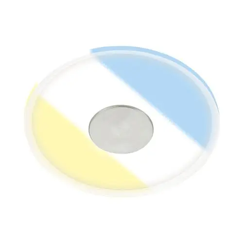 Produktbild: BRILONER – Einbaulampe Badezimmer, IP44, Einbauleuchte 12cm, Deckenstrahler 6W, 640lm, LED Spot, Deckenspots flach, Badezimmerlampe, Weißton des Lichtes einstellbar, weiß