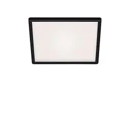 Produktbild: BRILONER - LED Deckenlampe mit indirektem Licht, flach, neutralweiße Lichtfarbe, Lampe, Deckenleuchte, Wohnzimmerlampe, LED Panel, Küchenlampe, Deckenbeleuchtung, 29,3x29,3x2,8 cm, Schwarz