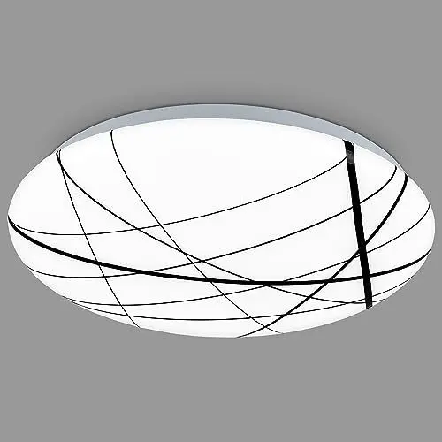 Produktbild: BRILONER – LED Deckenleuchte mit Linienmuster, 28 cm, neutralweißes Licht, LED Deckenlampe, Lampe, Wohnzimmerlampe, Esszimmerlampe, Küchenlampe, Kinderzimmer, Deckenstrahler