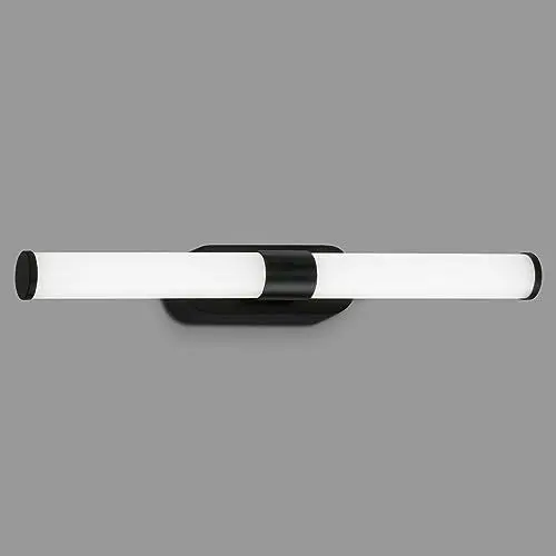 Produktbild: BRILONER - LED Spiegelleuchte Bad, Spiegellampe Badezimmer, Wandlampe, Wandleuchte, IP44, neutralweiße Lichtfarbe, 7W, Schwarz, 40 cm
