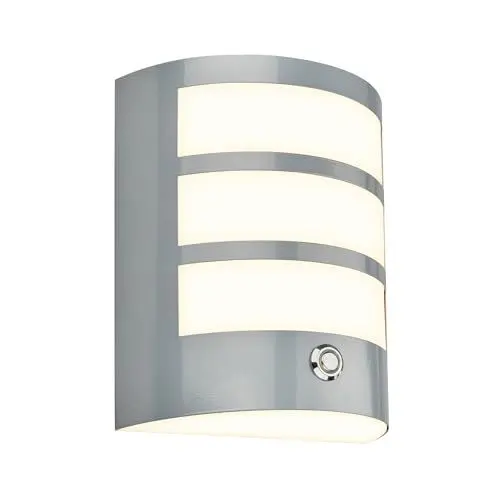 Produktbild: BRILONER - LED Wandleuchte ohne Stromanschluss mit Touch, dimmbar in Stufen, 15 min. Timer, Wandlampe Akku, Aussen, Wandbeleuchtung außen, Außenleuchte, Außenwandleuchten, 18x15x7 cm, Chrom-Matt