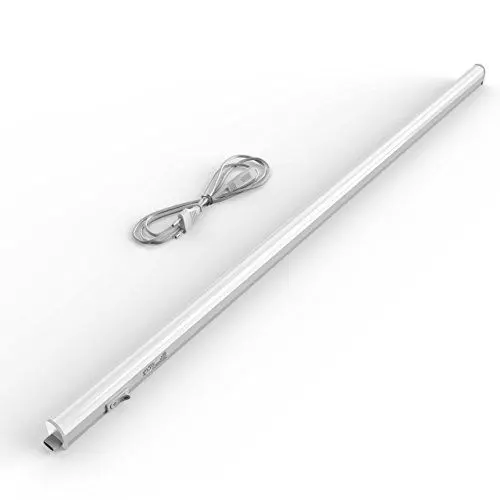 Produktbild: BRILONER - LED Leiste mit Ein/Aus-Schalter, neutralweiße Lichtfarbe, inkl. Steckerkabel, Unterbauleuchte Küche, LED Lichtleiste Küche, Schrankbeleuchtung, Küchenlampe, Lampe, 87,3x2,2x3 cm, Weiß