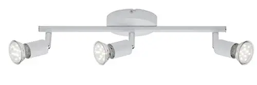 Produktbild: Briloner Leuchten LED Deckenstrahler, Deckenleuchte, Deckenlampe, Spots, Wohnzimmerlampe, Deckenspot, Lampe Kinderzimmer, Deckenbeleuchtung, Deckenlampe Wohnzimmer Schlafzimmer, LED Lampe, schwenkbar 2767-036, weiß, 38.5 x 6.5 x 9.5 cm