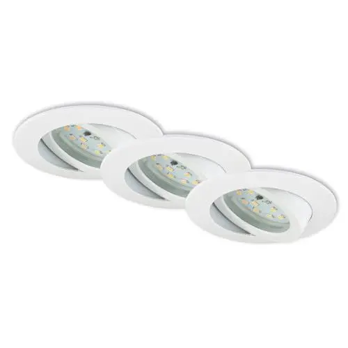 Produktbild: Briloner Leuchten LED Einbauleuchte, dimmbar, Einbaustrahler, LED Strahler, Spots, Deckenstrahler, Deckenspot, Lampen Wohnzimmer, LED Einbaustrahler 230v, Deckeneinbauleuchten, Einbaustrahler Set, schwenkbar, rund