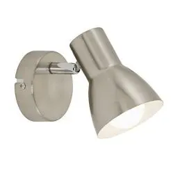 Produktbild: Briloner Leuchten Wandleuchte, Wandspot, Strahler dreh-und schwenkbar, 1x E14, max. 25 Watt, Matt-Nickel, 80x130mm (DxA)