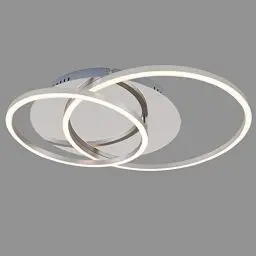 Produktbild: Briloner Leuchten - LED Deckenleuchte, Deckenlampe Dimmbar, inkl. Memoryfunktion, drehbar, 3.200 Lumen, Chrom-Alu, Durchmesser 30cm