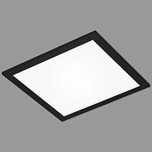 Produktbild: Briloner Leuchten - LED Panel, LED Deckenleuchte, Deckenlampe, Deckenstrahler, 12 Watt, 1.300 Lumen, 4.000 Kelvin, Weiß-Schwarz, 295x295x55mm (LxBxH), 7191-015