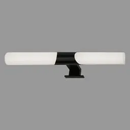 Produktbild: Briloner Leuchten - LED Spiegelleuchte Bad, Spiegellampe Badezimmer, IP44, neutralweiße Lichtfarbe, 12W, Schwarz, 47 cm