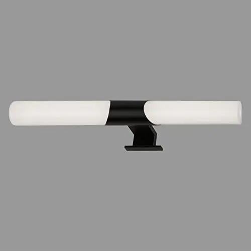 Produktbild: Briloner Leuchten - LED Spiegelleuchte Bad, Spiegellampe Badezimmer, IP44, neutralweiße Lichtfarbe, 12W, Schwarz, 47 cm