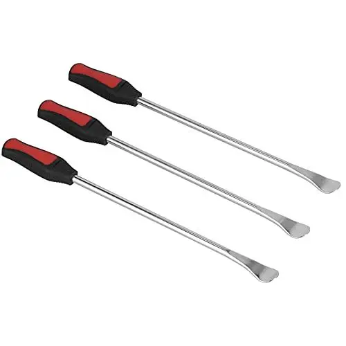 Produktbild: BRILVERDE 3-teiliges Reifenlöffel-Hebel-Werkzeugset, Professionelles Reifenwechsel-Entfernungsset aus Stahl, Reifenreparaturwerkzeug für Motorräder, Fahrräder, Rasenmäher, für den