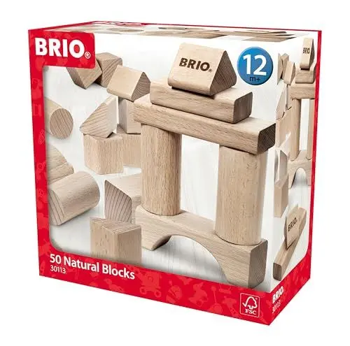 Produktbild: BRIO Infant/Toddler - Natur Holzbausteine, 50 Teile