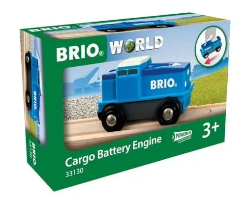 Produktbild: BRIO 33130 Blaue Batterie Frachtlok