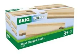 Produktbild: BRIO World 33334-1/2 Gerade Gleise (A1) - Kurze gerade Gleise