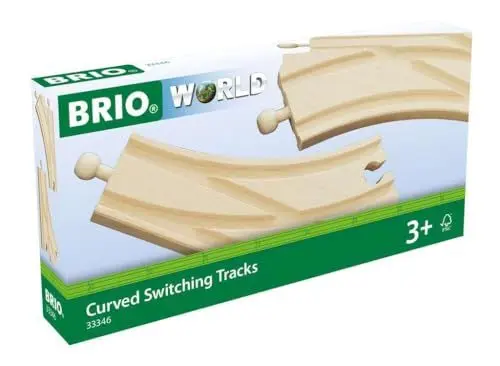 Produktbild: BRIO World 33460 Bogenweichen - Holzschienen Eisenbahn