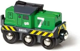 Produktbild: BRIO World 33214 Batterie-Frachtlok - Grüne Batterie-Lok mit Frontscheinwerfern - Empfohlen ab 3 Jahren