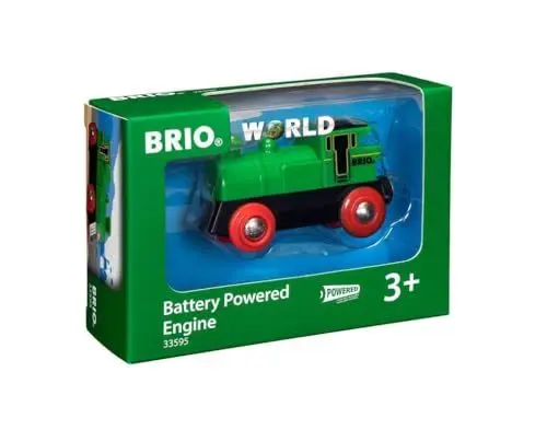 Produktbild: BRIO World 33595 Speedy Green Batterielok - Inklusive Scheinwerfer, kann vorwärts und rückwärts Fahren - Geeignet für Kinder ab 3 Jahren