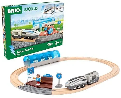 Produktbild: BRIO World - Turbo-Zug Set - Zugset für Kinder ab 3 Jahren